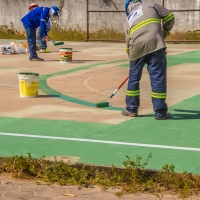 Semana do Voluntariado - Reforma quadra escola Dayse Galvão (Vila Embratel)