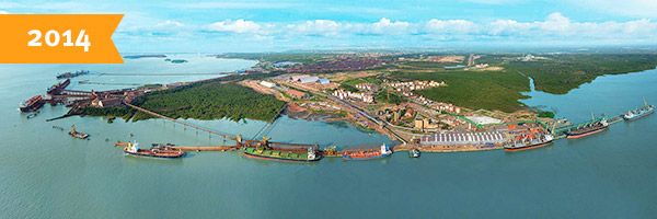 Porto do Itaqui em 2014 Porto do Itaqui em 2014